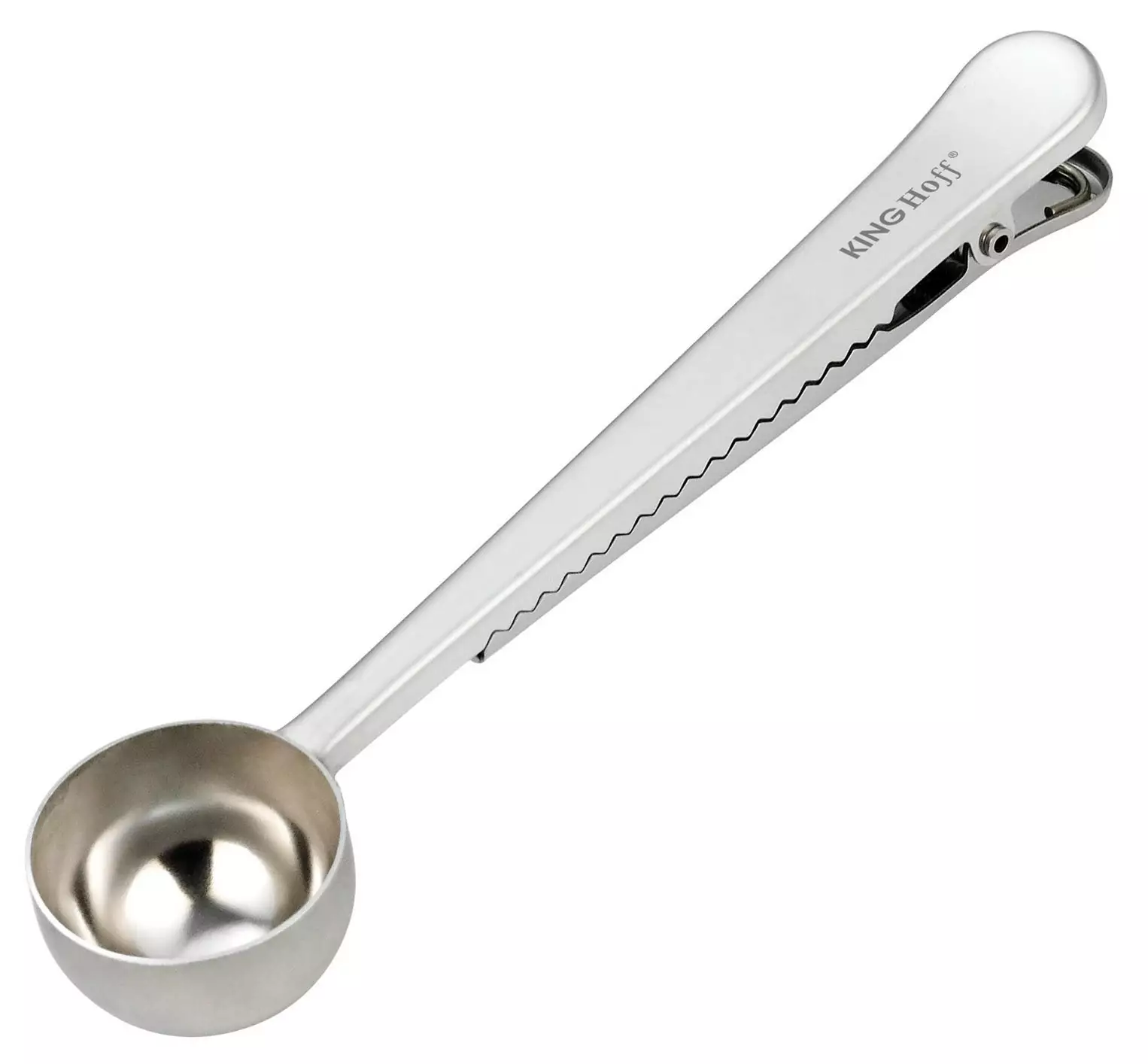 Accesorii cafea - Lingura dozatoare pentru cafea cu clips inchidere punga otel inoxidabil (KH-1274)