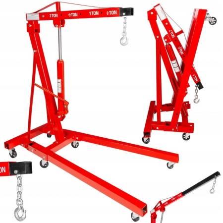 Macara girafa hidraulica 2T + Suport traversa echilibrare ridicare motor macara 900kg (KD333+KD321) [5]