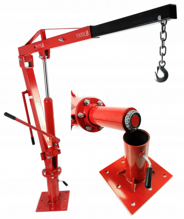 Macarale - Macara hidraulica girafa pivotanta fixa atelier 360 grade 1Tona (M80405A)