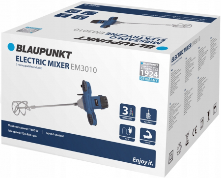 Malaxor, mixer 1600W, masina amestecat, amestecator mortar vopsea (PTBL008) [4]