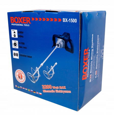 Malaxor, mixer 3200W, masina amestecat, amestecator mortar, vopsea (BX-1500) [9]