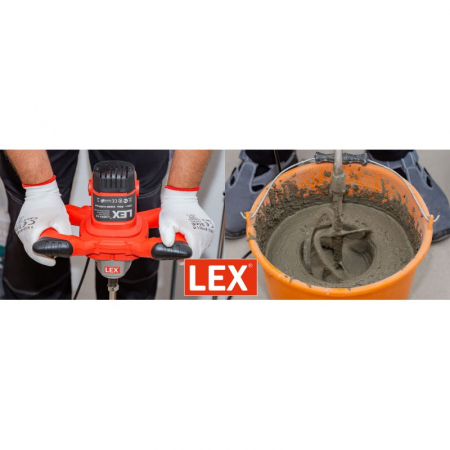 Malaxor mixer cu 3 palete 2300W, masina amestecat, amestecator mortar, vopsea (LXM23-3H) [7]