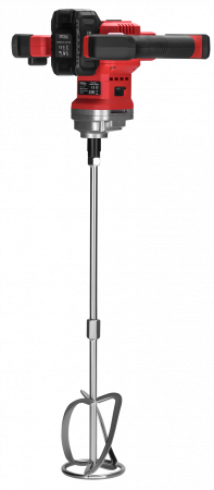 Malaxor mixer cu baterie acumulator 2 x 20V 4Ah masina amestecat amestecator mortar vopsea (KD3194) [13]