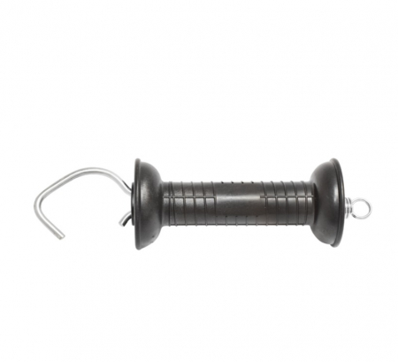 Maner poarta negru cu carlig si arc tensionare gard electric DISBY81 (BK87667) [4]