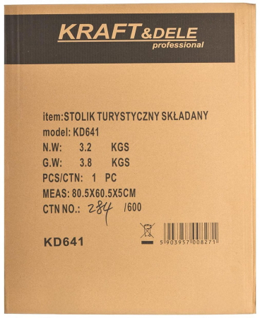 Masa lucru camping gradina pliabila mobila rabatabila 80x60cm  (KD641) [21]