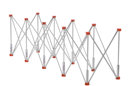 Masa profesionala pentru prelucrare gresie cu 10 picioare, 222 x 60 x 75 cm, 1000 kg (KD11981) [8]
