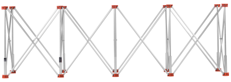 Masa profesionala pentru prelucrare gresie cu 10 picioare, 222 x 60 x 75 cm, 1000 kg (KD11981) [4]