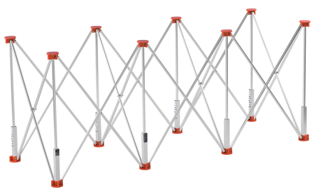 Masa profesionala pentru prelucrare gresie cu 8 picioare, 170 x 60 x 75 cm, 800Kg (KD119800) [5]