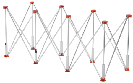 Masa profesionala pentru prelucrare gresie cu 8 picioare, 170 x 60 x 75 cm, 800Kg (KD119800) [6]