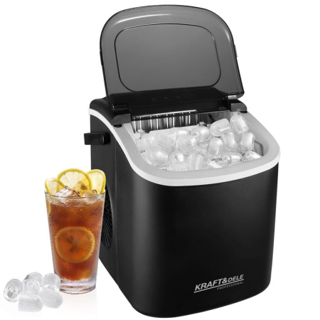Masina aparat de facut gheata, 28x11.5x0 cm 220V 1.2 Litri, Economica, agent frigorific modern R600A, Negru (KD4124) [5]