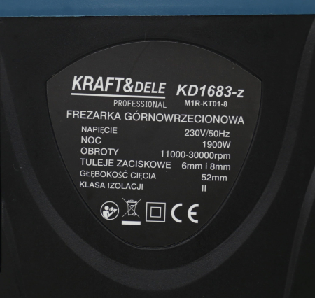 Masina aparat de frezat electrica 1900W freza verticala cu ghidaj 11.000 - 30.000 rpm (KD1683-Z) [5]