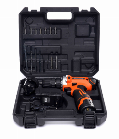 Masina, Aparat de gaurit, insurubat, Bormasina Autofiletanta cu baterii acumulator 12V 1.5Ah LCD (KD3068) [0]