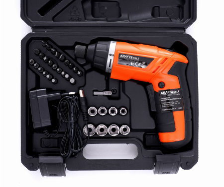 Masina, Aparat de gaurit, insurubat, Bormasina Autofiletanta cu baterii acumulator 1300mAh + accesorii (KD1577) [3]