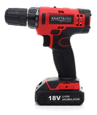 Masina, Aparat de gaurit, insurubat, Bormasina Autofiletanta pe baterii acumulator 18V Li-Ion + accesorii (KD1566) [1]