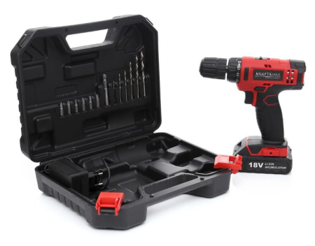 Aparat de mana - Masina, Aparat de gaurit, insurubat, Bormasina Autofiletanta pe baterii acumulator 18V Li-Ion + accesorii (KD1566)