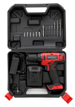 Masina, Aparat de gaurit, insurubat, Bormasina Autofiletanta pe baterii acumulator 18V Li-Ion + accesorii (KD1566) [8]