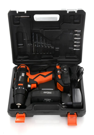 Aparat de mana - Masina, Aparat de gaurit, insurubat, Bormasina Autofiletanta pe baterii acumulator 2x18V Li-Ion + accesorii (KD1671)