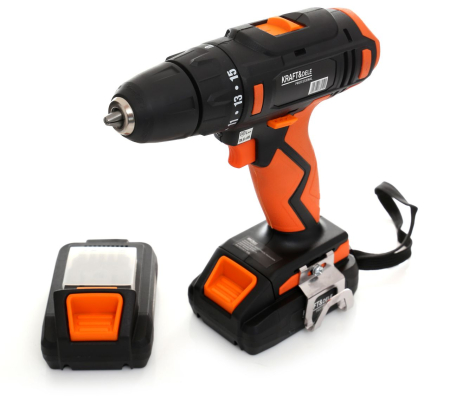 Masina, Aparat de gaurit, insurubat, Bormasina Autofiletanta pe baterii acumulator 2x18V Li-Ion + accesorii (KD1671) [1]