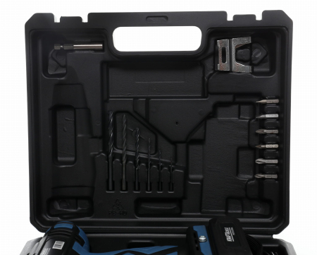 Masina, Aparat de gaurit, insurubat, Bormasina Autofiletanta pe baterii acumulator 2x18V Li-Ion + accesorii (KD1671-Z) [1]