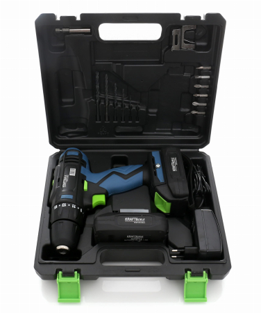 Aparat de mana - Masina, Aparat de gaurit, insurubat, Bormasina Autofiletanta pe baterii acumulator 2x18V Li-Ion + accesorii (KD1671-Z)
