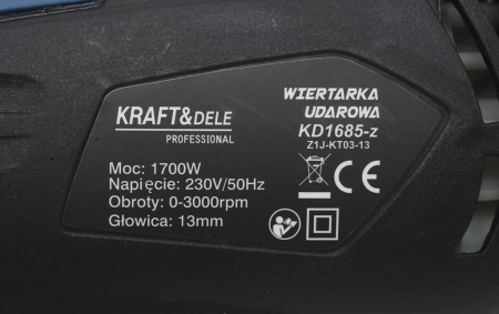 Masina, Aparat de gaurit, insurubat, Bormasina cu percutie, Autofiletanta 1700W (KD1685-Z) [8]