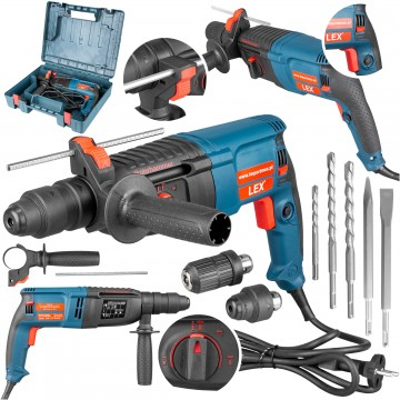 Aparat de mana - Masina, aparat de gaurit, insurubat, bormasina cu percutie cu fir 2500W (LX262)