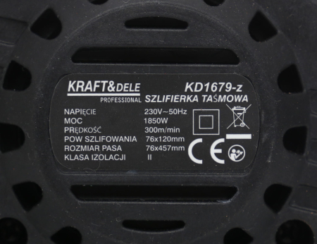 Masina aparat de slefuit cu banda abraziva 1850W slefuitor de mana (KD1679-Z) [6]