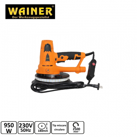 Masina aparat de slefuitor pereti tavan rigips glet 950W 180mm aspirare LED (DS2) [0]