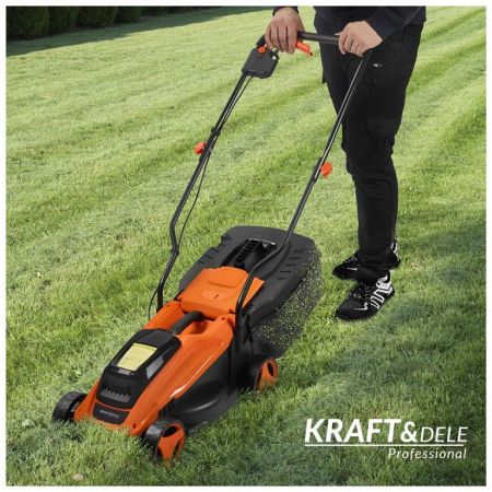 Masina aparat pe baterii acumulator 20V 6Ah de tuns iarba gazon 25cm (KD5410) [25]