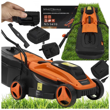 Masina aparat pe baterii acumulator 20V 6Ah de tuns iarba gazon 25cm (KD5410) [29]