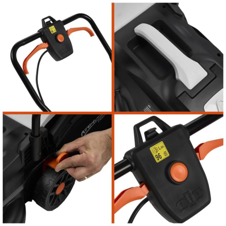 Masina aparat pe baterii acumulator 21V 4Ah de tuns iarba gazon 33cm (KD5550) [35]