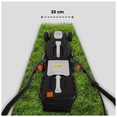 Masina aparat pe baterii acumulator 21V 4Ah de tuns iarba gazon 33cm (KD5550) [30]