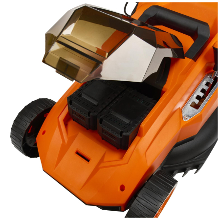 Masina aparat pe baterii acumulator 40V 2x20V 6Ah de tuns iarba gazon 38cm (KD5411) [4]