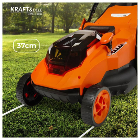Masina aparat pe baterii acumulator 40V 2x20V 6Ah de tuns iarba gazon 38cm (KD5411) [37]