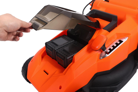 Masina aparat pe baterii acumulator 40V 2X20V 6Ah de tuns iarba gazon 43cm (KD5412) [13]