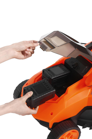 Masina aparat pe baterii acumulator 40V 2X20V 6Ah de tuns iarba gazon 43cm (KD5412) [19]