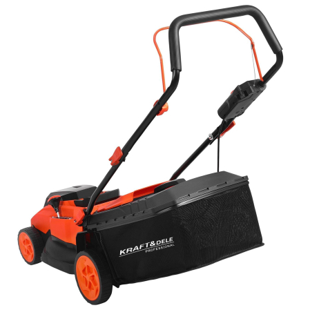 Masina aparat pe baterii acumulator 40V 2X20V 6Ah de tuns iarba gazon 43cm (KD5412) [4]