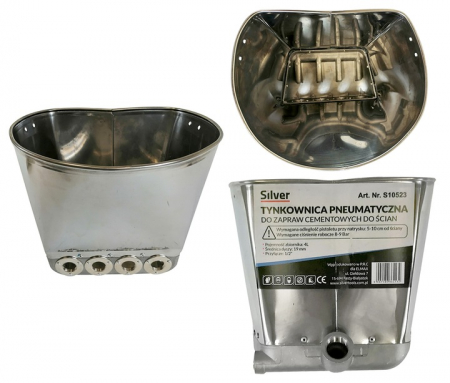 Masina aparat pneumatic tencuit pereti + 8 duze 7 11mm (S10523) [3]