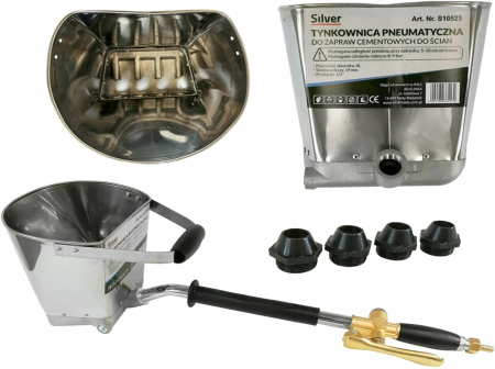 Masina aparat pneumatic tencuit pereti + 8 duze 7 11mm (S10523) [1]