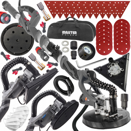 Aparate de slefuit - Masina aparat slefuit 1450W 2 in 1 24xdisc 4xmasca 282mm 225mm girafa cu lumina LED (MP0025)