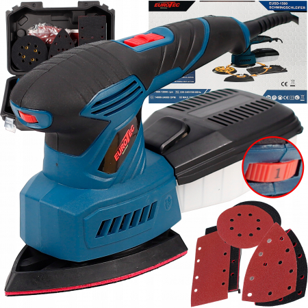 Scule electrice - Masina Aparat slefuit electric 1500W multifuctional 3 in 1 3 capuri 125mm cu aspirare  Slefuitor (EUSD-1500)