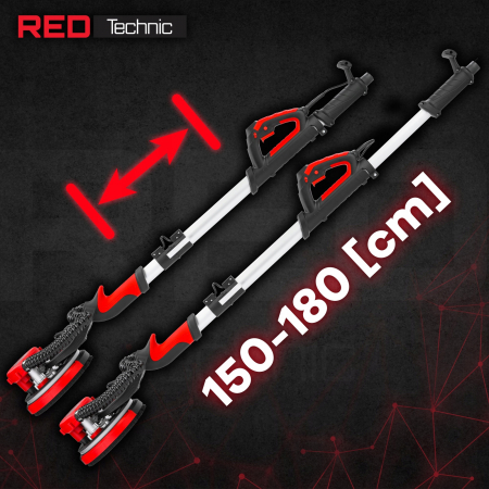 Masina, aparat slefuit pereti 2000W 225mm cu aspirare extensibil girafa cu lumina LED (RTSDG0108) [10]