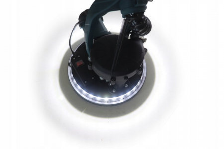 Masina, aparat slefuit pereti 2550W + 12 discuri 225mm cu aspirare extensibil girafa cu lumina LED (KDS2550) [4]