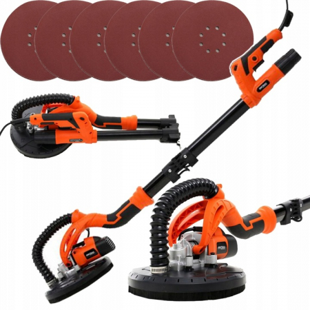 Aparate de slefuit - Masina aparat slefuit pereti 710W 215mm cu aspirare extensibil girafa (KD1541)