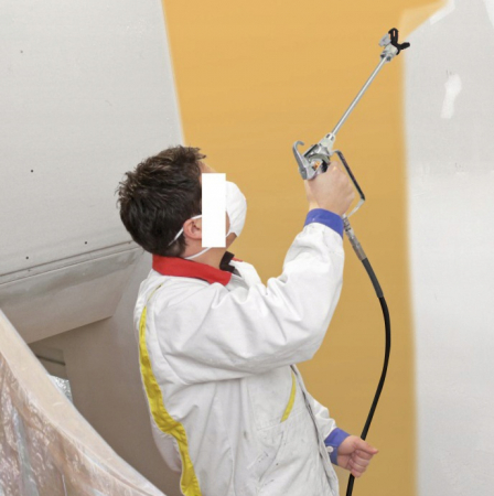 Masina aparat statie vopsit zugravit 1100W pompa vopsea var lac lavabil (B4900) [1]