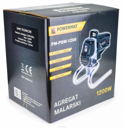 Masina aparat statie vopsit zugravit 1200W pompa vopsea var lac lavabil (PM-PDM-1200) [6]