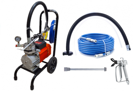 Aparate de vopsit - Masina aparat statie vopsit zugravit 3500w pompa vopsea var lac lavabil 225bar 15Lmin (KD2123)