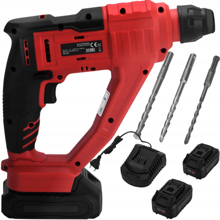 Produse noi (necategorizate) - Masina ciocan de gaurit cu percutie rotopercutor 21V, 2J, 2 x 4Ah, SDS valiza (KD3196)