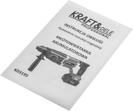 Masina ciocan de gaurit cu percutie rotopercutor 21V, 4.5J, 2 x 4Ah, SDS valiza (KD3195) [12]