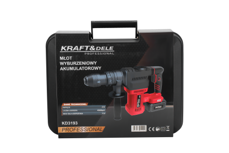 Masina ciocan de gaurit cu percutie rotopercutor 21V, 7.5J, 2 x 4Ah, SDS valiza (KD3193) [1]